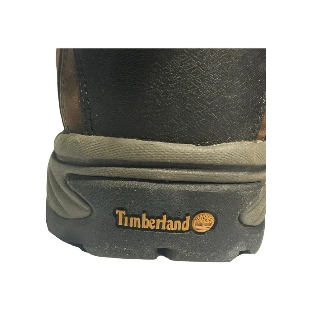 Timberland White Ledge Mid Hiking Boot Men's Brown Leather Waterproof - 12